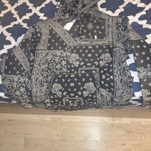 Ralph Lauren Black Paisley Hoodie